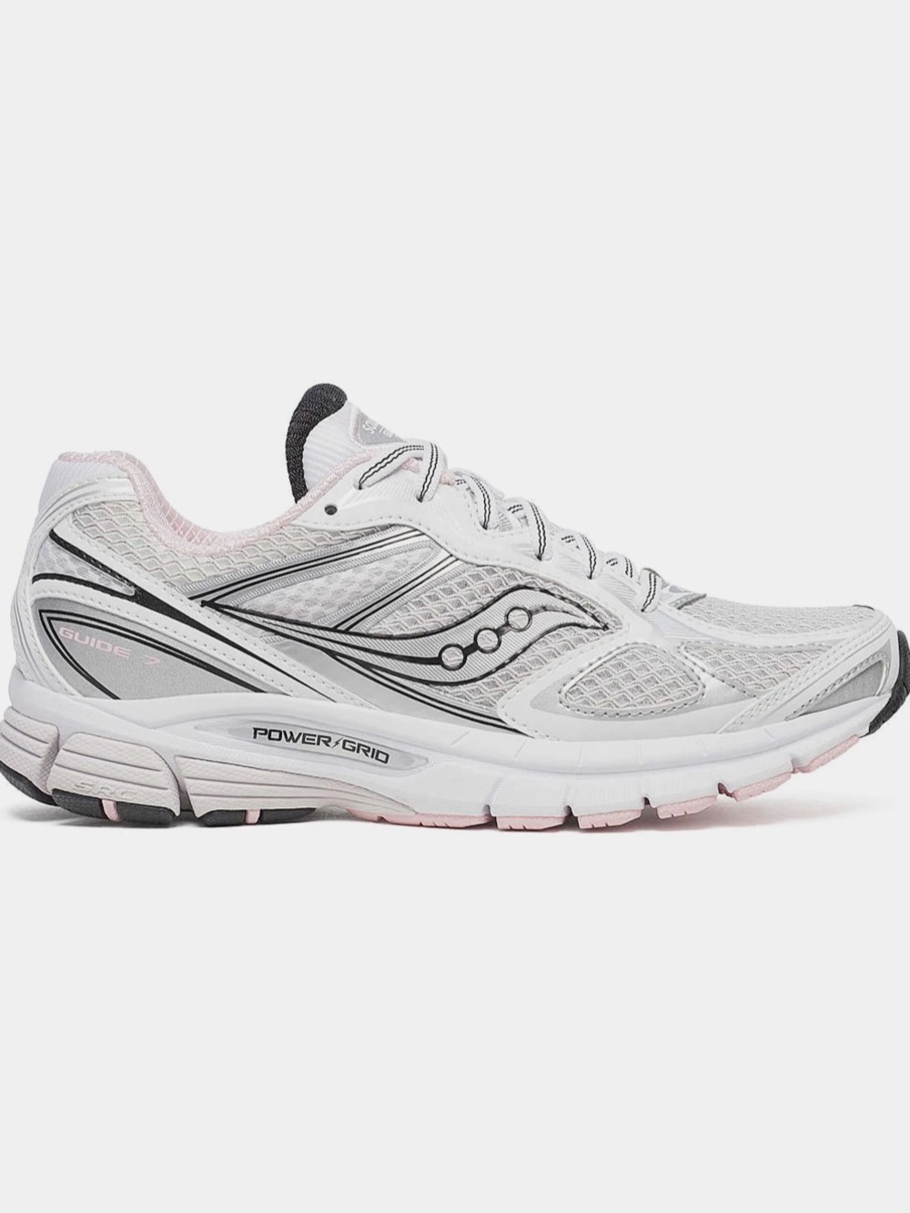 Saucony Women's White & Light Pink Athletic Running Shoes Size 8